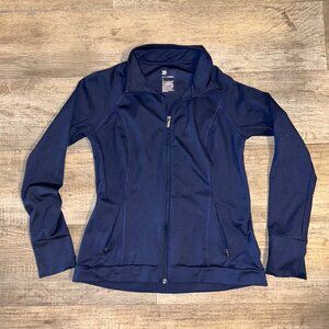 All in Motion Full Zip Performance Jacket in Navy Blue Medium